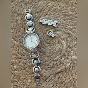 Versus Versace Silver Watch with Crystal Accents